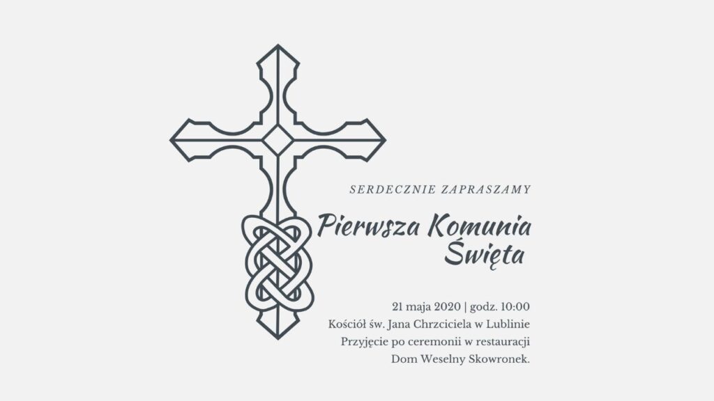 Kiedy zapraszać gości na komunię?