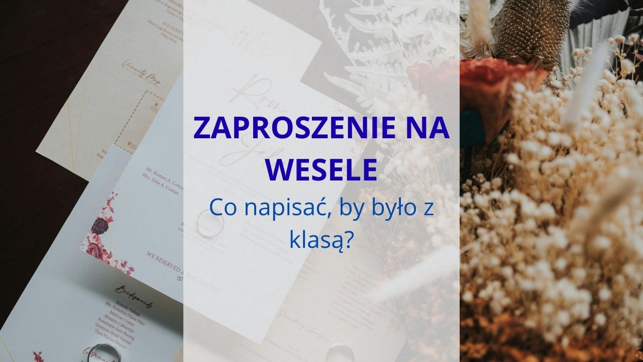 Zaproszenie na wesele